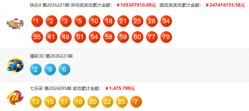 福彩开奖详情