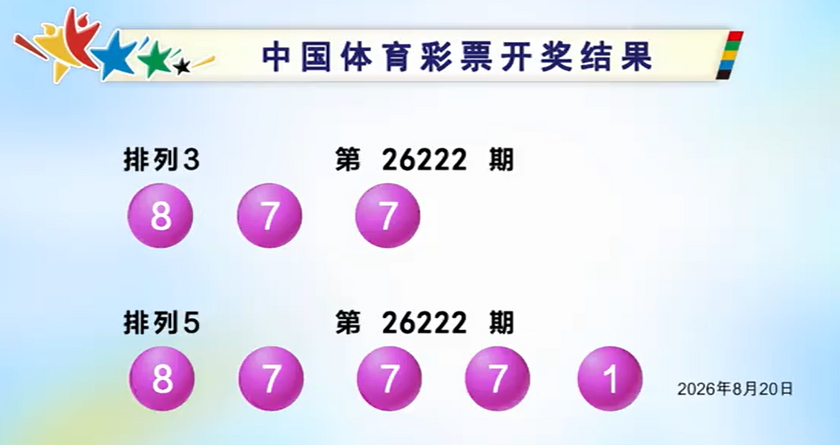 体彩开奖详情