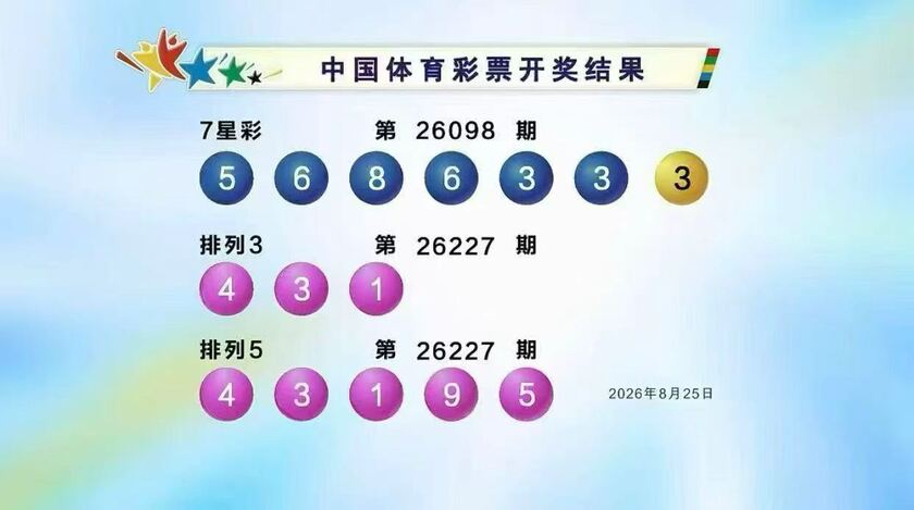体彩开奖详情