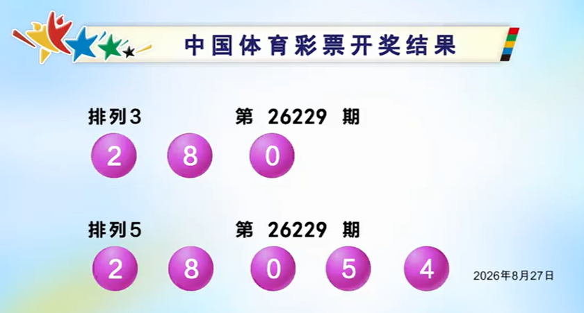 体彩开奖详情
