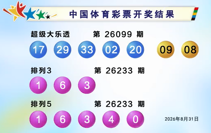 体彩开奖详情