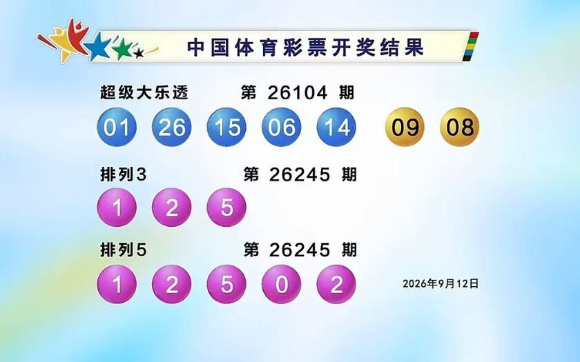 体彩开奖详情