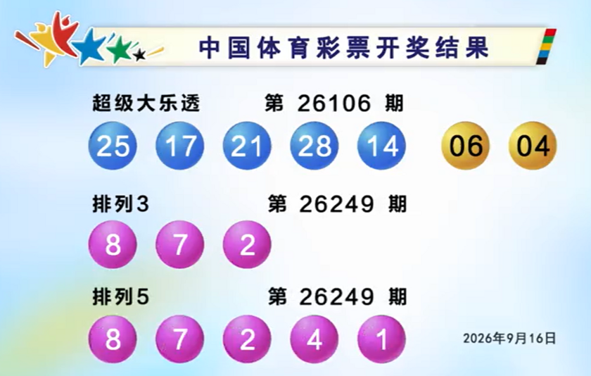体彩开奖详情