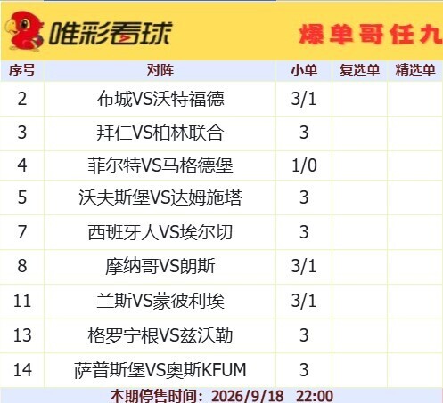 爆单哥26129期小单