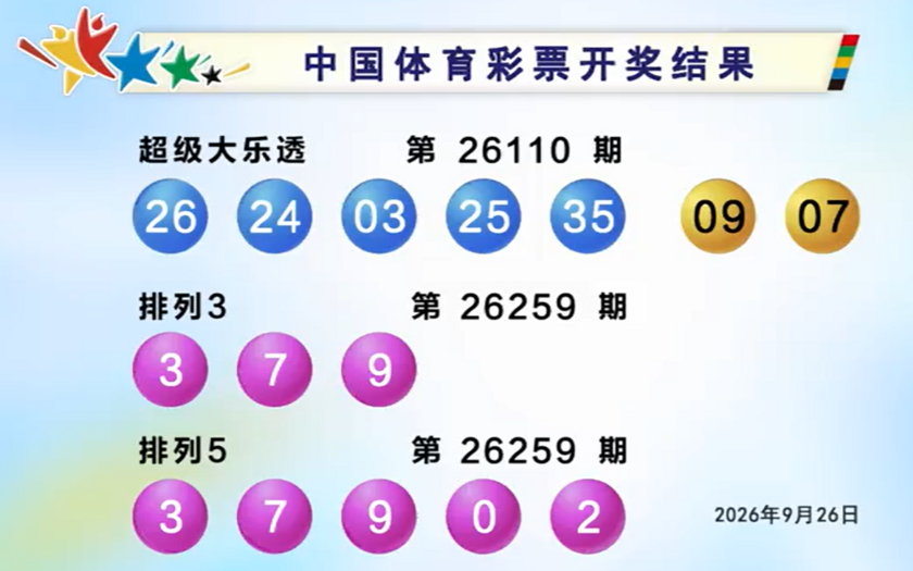 体彩开奖详情