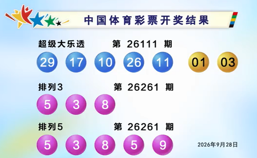 体彩开奖详情