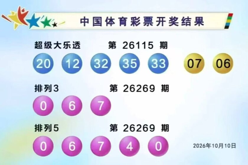 体彩开奖详情