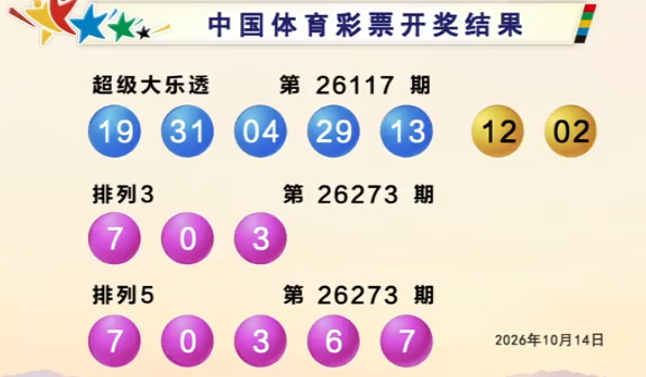 体彩开奖详情