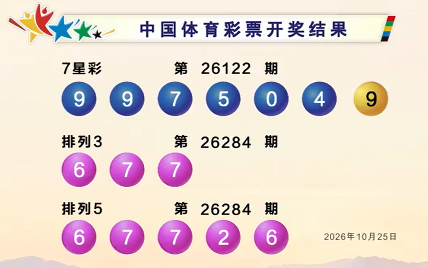 体彩开奖详情