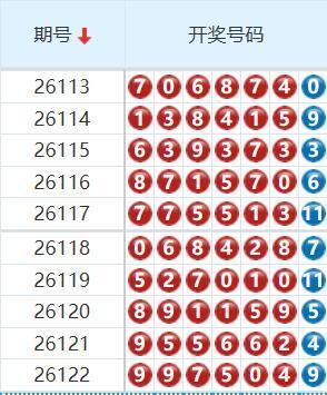 七星彩26123期牢成