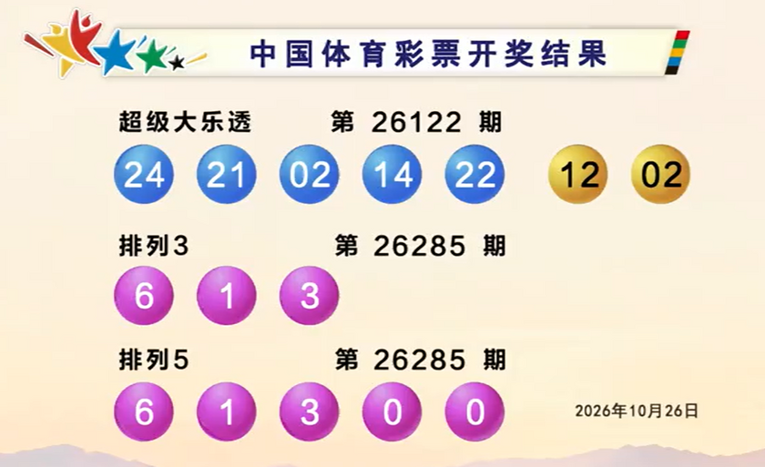 体彩开奖详情