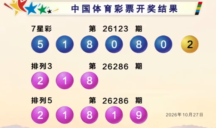 体彩开奖详情