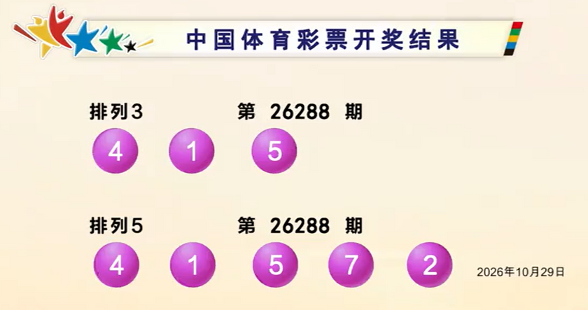 体彩开奖详情