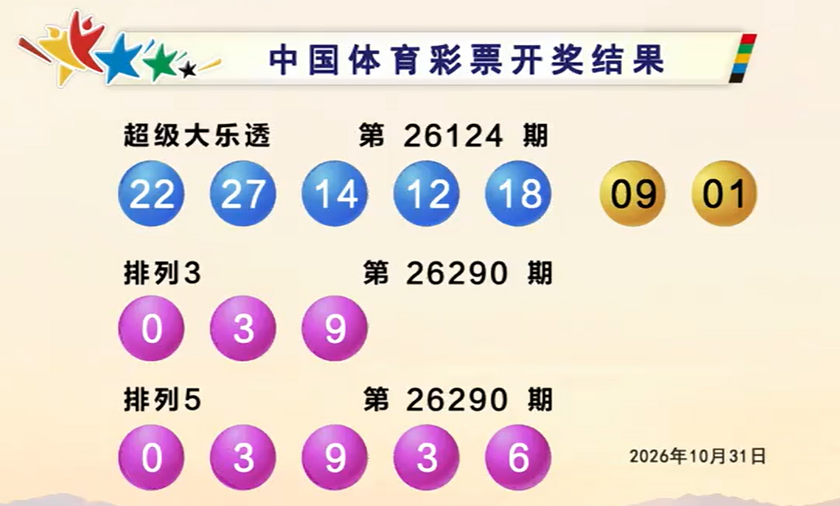体彩开奖详情
