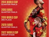 比利时黄金一代大赛从未进决赛，最好成绩是2018世界杯季军