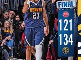 NBA-掘金134-121力克活塞，终结两连败，约基奇37+9+8