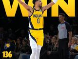 NBA-步行者136-98大胜马刺完成复仇，哈利伯顿三节狂砍28分