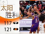 NBA-三巨头同时发威！太阳121-117力克公牛结束四连败