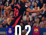 巴萨加冕西甲冠军！2-0西班牙人提前两轮夺冠