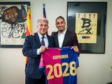 巴萨官方：与拉菲尼亚续约至2028年