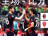 意甲-米兰2-0战胜蒙扎，加比亚和菲利克斯建功