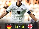 11分钟狂轰4球！英格兰U19在1-5落后的情况下5-5逼平德国U19