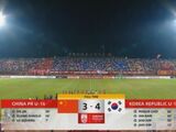 和平杯-中国u16以3-4憾负韩国u16，邝兆镭破门