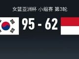 女篮亚洲杯-韩国女篮95-62大胜印尼女篮，朴智铉18+7+5
