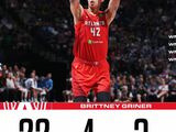 WNBA-梦想90-86山猫，科利尔空砍32分，格里纳22+3