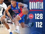 NBA季前赛-活塞128-112灰熊，康宁汉姆率队上演单节50分