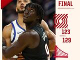 NBA季前赛-勇士末节大逆转开拓者，杨瀚森首秀4分4板+6犯离场