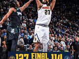 NBA-穆雷狂砍43分，约基奇25+19+10，掘金127-114击退森林狼