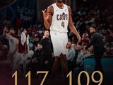 NBA-骑士117-109终结老鹰连胜，米切尔狂轰37分特雷杨缺阵