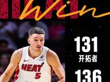 NBA-约维奇29+9+7，热火136-131击退开拓者，杨瀚森未出场