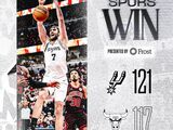 NBA-马刺121-117送公牛3连败，文班38+12+5帽 吉迪缺阵