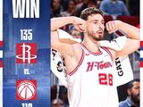 NBA-火箭135-112轻取奇才，杜兰特23分率队六人得分上双