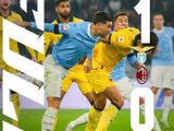 重炮火枪手十连红！意杯-拉齐奥1-0米兰挺进八强，扎卡尼一锤定音