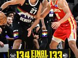NBA-惊天23分逆转！约基奇40分助掘金134-133险胜老鹰