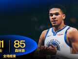 NBA-勇士攻防碾压客场111-85大胜森林狼，库里贡献26分7助攻4抢断