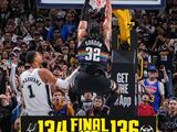 NBA-掘金加时136-134险胜终结马刺11连胜 约基奇文班巅峰对飚