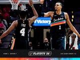 NBA季后赛-马刺111-98轻取开拓者，阿夫迪亚空砍30+10文班季后赛首秀35分