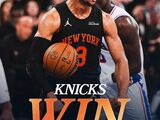 NBA-尼克斯主场再胜76人，总比分2-0领先 布伦森26+6 唐斯20+10+7 恩比德因伤缺阵