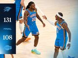NBA西部半决赛：雷霆131-108湖人，大比分3-0夺赛点