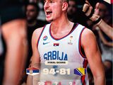 男篮世欧预-塞尔维亚94-81击败波黑，约基奇20+10约维奇7记三分砍32分
