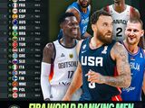 FIBA官方更新男篮排名：中国男篮跌至第30亚洲第5